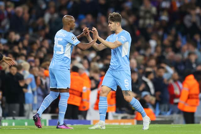 John Stones was replaced last week in the first leg against Real Madrid. Credit: Getty.