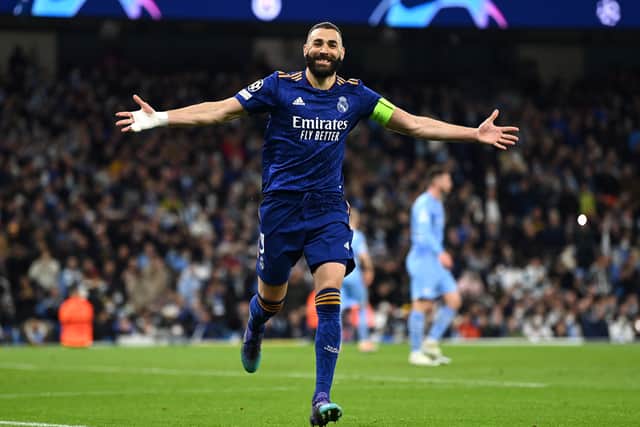 Benzema scores twice in Real Madrid’s 3-4 loss to Man City in Champions League semi final