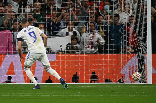Karim Benzema netted the decisive goal at the Bernabeu. Credit: Getty.
