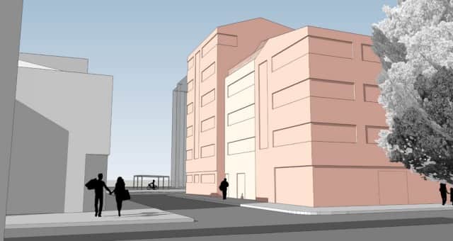 CGI view of proposed mixed-use development on Princes Street, Stockport. Credit: Studio KMA.