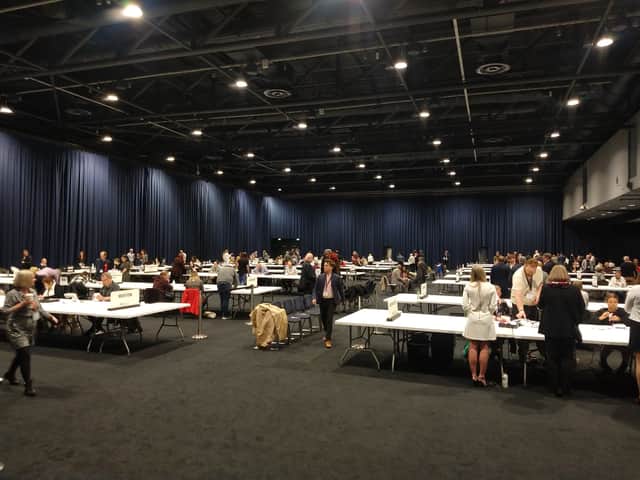 The count taking place. Photo: Joseph Timan