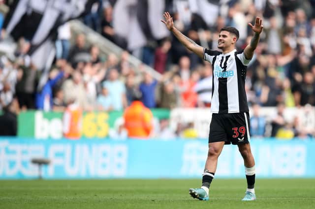 Bruno Guimaraes has impressed since moving to Newcastle in January. Credit: Getty.