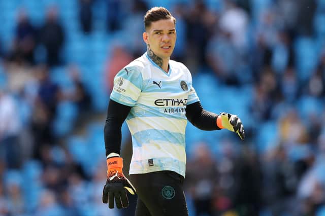 City’s players wore a special 93:20 Aguero shirt before their game with Newcastle last weekend. Credit: Getty. 