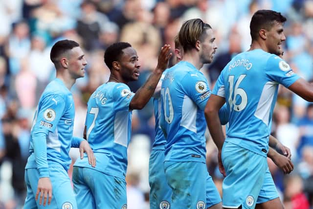 Manchester City beat Newcastle comfortably at the Etihad.  Credit: Getty.