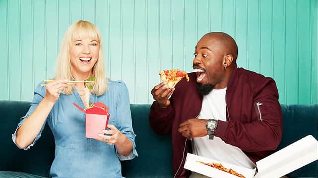Sara Cox and Darren Harriott are the hosts of the show (BBC / Ricochet / Cody Burridge)