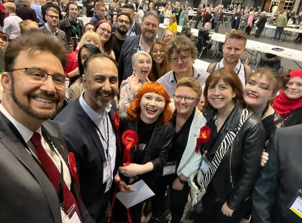 <p>Labour celebrate a narrow victory in Ancoats and Beswick, Manchester. Credit: Manchester Labour. </p>