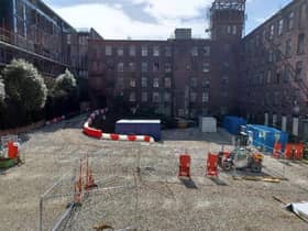The courtyard at Talbot Mill in Ellesmere Street, Manchester. Credit: Manchester City Council