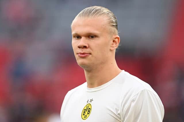 Manchester City have confirmed the signing of Erling Haaland from Borussia Dortmund. Credit: Getty.