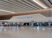 New departures area at the new extension to Terminal Two at Manchester Airport