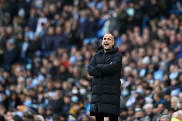 Guardiola claimed he doesn’t expect many players to leave, despite seeming to hint there could be wholesale changes. Credit: Getty.