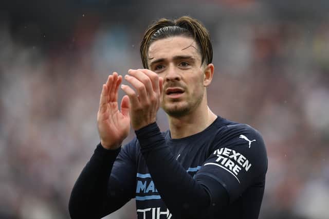 <p>Jack Grealish could win the title next week against Aston Villa. Credit: Getty.</p>