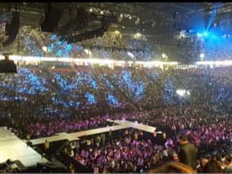 Julie’s photo of the Ariana Grande concert