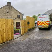Police at the scene after boy, 3, dies in dog attack in Milnrow, Rochdale Credit: Matthew Lofthouse SWNS