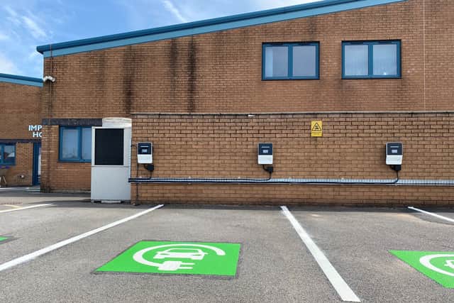 Workplaces are getting electric vehicle charging points installed