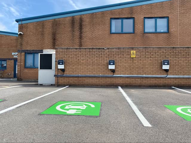 Workplaces are getting electric vehicle charging points installed