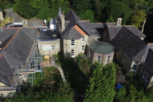 Wood’s Hospital in Glossop, which Reuben’s Retreat is gradually renovating