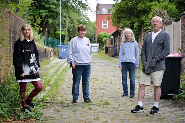 Joanna Watson, Julie Pye, Karen Corbett and Jim Moore say they are unhappy with noise levels Credit: LDRS