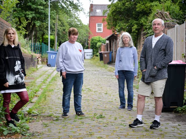 Joanna Watson, Julie Pye, Karen Corbett and Jim Moore say they are unhappy with noise levels Credit: LDRS
