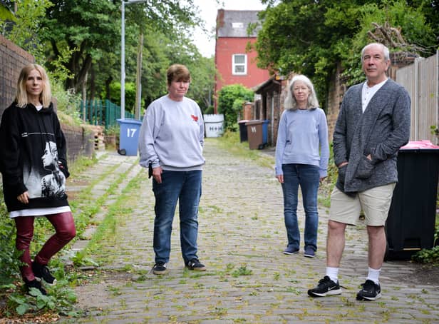 Joanna Watson, Julie Pye, Karen Corbett and Jim Moore say they are unhappy with noise levels Credit: LDRS