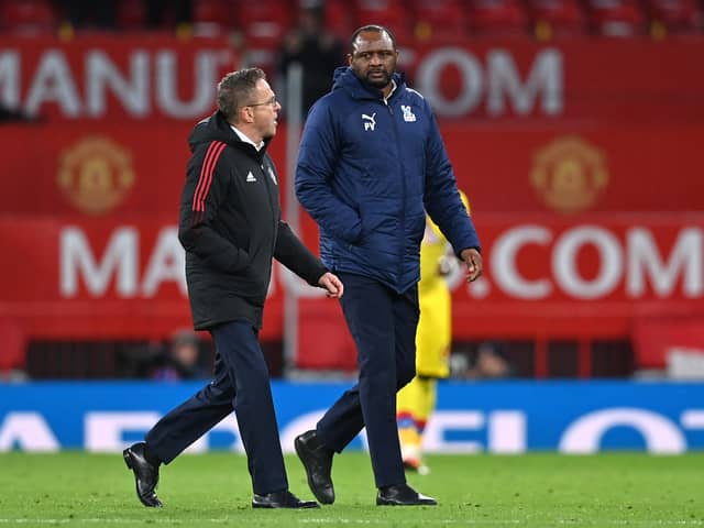 Ralf Rangnick takes charge of his final game as United manager on Sunday. Credit: Getty.