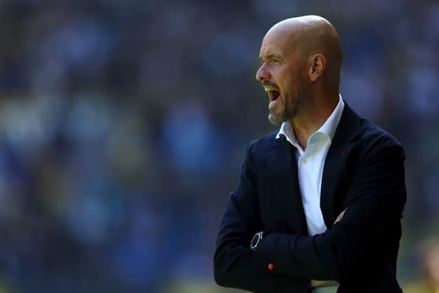 Erik ten Hag will be at Selhurst Park on Sunday. Credit: Getty.