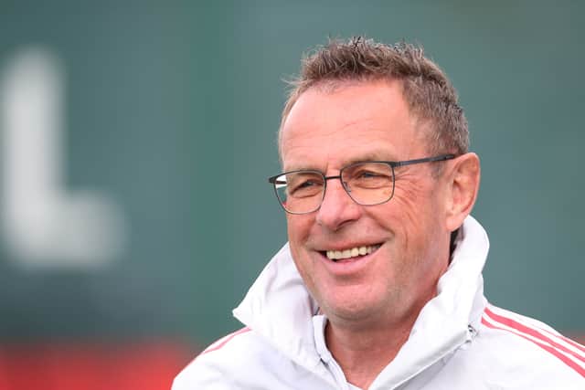 Ralf Rangnick will take charge of his final United game this weekend. Credit: Getty.