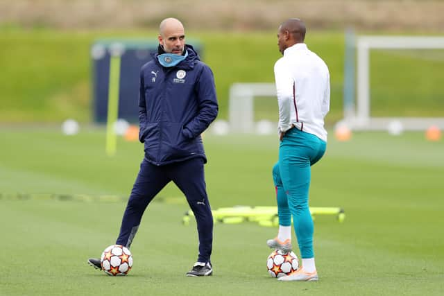 Fernandinho praised Guardiola’s impact on his career. Credit: Getty.