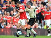 Gary Neville and Jamie Carragher went head to head at the weekend at Old Trafford. Credit: Getty.