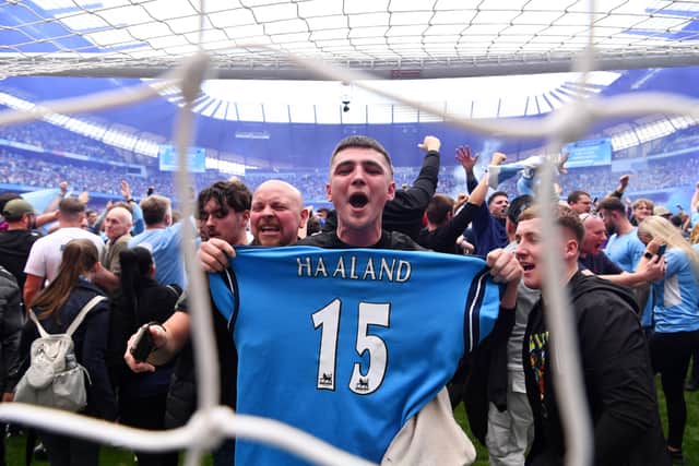 Haaland will following in his father’s footsteps by joining City. Credit: Getty.