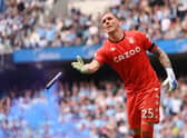 Robin Olsen was attacked in Manchester City’s win over Aston Villa. Credit: Getty.
