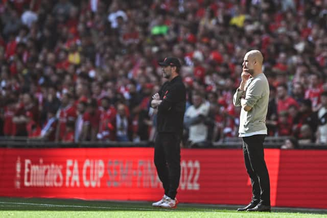 Klopp and Guardiola have shared the last five league titles in the Premier League. Credit: Getty.