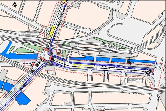 Part of the plans for new active travel facilities in Manchester city centre