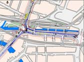 Part of the plans for new active travel facilities in Manchester city centre