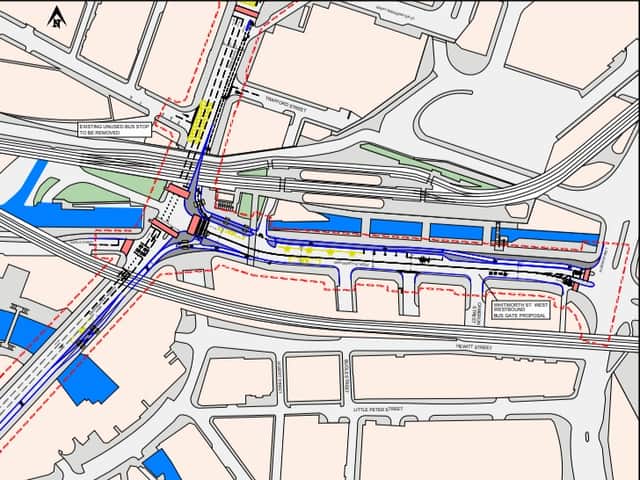Part of the plans for new active travel facilities in Manchester city centre