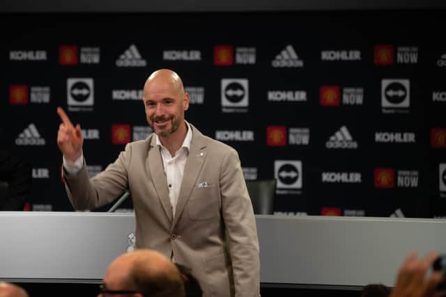 Erik ten Hag addressed the media on Monday afternoon. Credit: Getty.