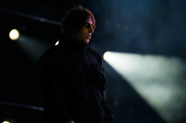 Liam Gallagher performs at the second day of TRNSMT the event returns after a two-year hiatus on September 11, 2021 in Glasgow, Scotland