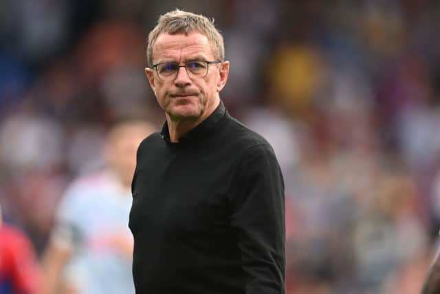 Ralf Rangnick bowed out with a 1-0 loss to Crytsal Palace at the weekend. Credit: Getty.