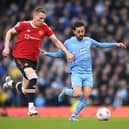 Where Manchester City and Manchester United are predicted to finish in the 22-23 Premier League table. Credit: Getty.