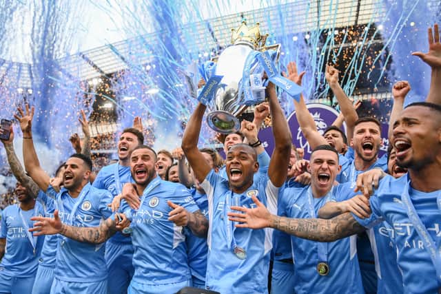 City’s players come into the fixtures off the back of winning the Premier League. Credit: Getty. 