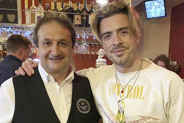 Jack Grealish with Aldo Lucci Credit: Aldo Lucci / SWNS