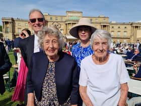 Gisela Feldman and Sonja Sternberg visit Buckingham Palace