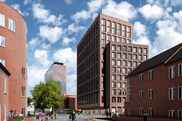 Plans for student accommodation in Boundary Lane, Hulme. Credit: SimpsonHaugh