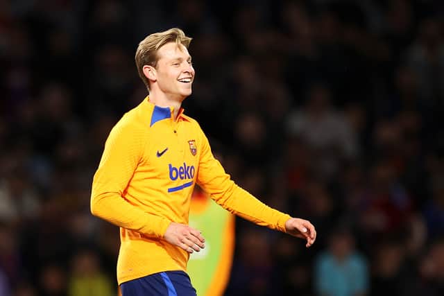 De Jong appears to be happy at Barca