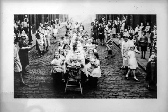 A street party Jean Topping attended for the Queen’s coronation in 1953