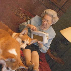 Photographer Alison Jackson captures lookalike Queen enjoying some time at home.