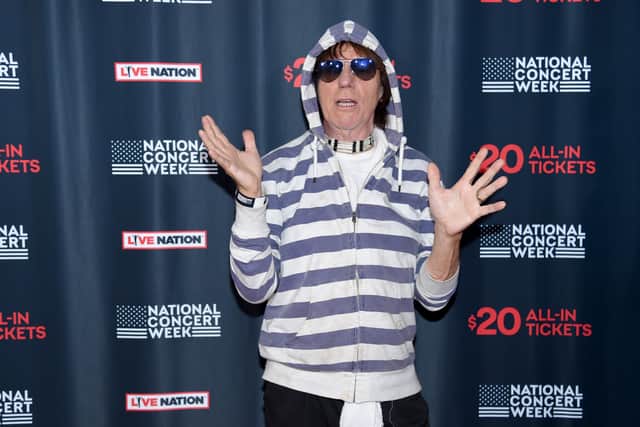 Musician Jeff Beck attends Live Nation's celebration of the 4th annual National Concert Week at Live Nation on April 30, 2018 in New York City