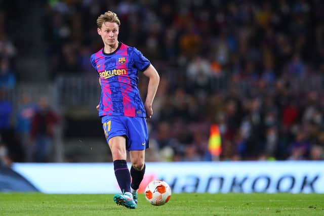 Recent reports claim United and Barcelona are in talks over a move for De Jong. Credit: Getty.