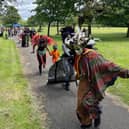 The procession in Crowcroft Park 