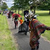 The procession in Crowcroft Park 