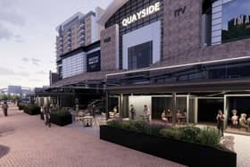 What Quayside could look like following after proposals were approved. Credit: Salford City Council.
